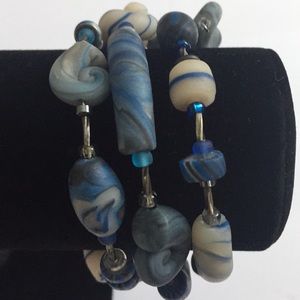 Vintage Jewelry - Vintage Jewelry Colorful Silver Tone Bracelet Vintage Jewelry - Vintage Jewelry Colorful Silver Tone Bracelet